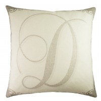 TheWatsonShop Monogram Personalized Cotton Throw Pillow WTSN4511